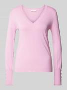 Gebreide pullover met V-hals