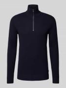 Gebreide pullover met opstaande kraag, model 'BLUCHRISTER'