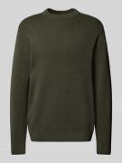 Gebreide pullover met opstaande kraag, model 'MILANO'