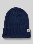 Beanie met labeldetail