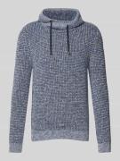 Gebreide pullover met ribboorden