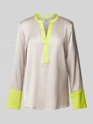 Regular fit blouse met V-hals