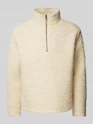 Gebreide pullover met opstaande kraag, model 'WAVE'