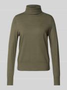 Regular fit fijngebreide pullover van viscosemix met col