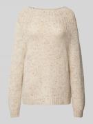 Gebreide pullover met ronde hals, model 'BERTA'