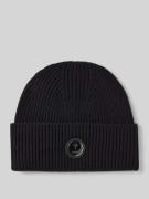 Beanie met labelbadge, model 'Feranto'