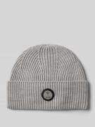 Beanie met labelbadge, model 'Feranto'