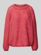 Gebreide pullover met ribboorden