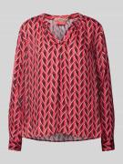 Overhemdblouse met V-hals, model 'Vince'