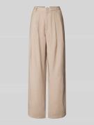 Wide leg stoffen broek met steekzakken, model 'Nimma 1867'