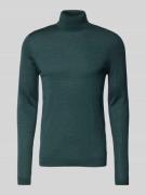 Wollen pullover met col