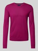 Gebreide pullover met V-hals