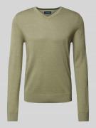 Gebreide pullover met V-hals