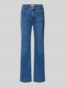 Wide leg jeans met strookzakken