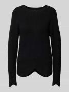 Gebreide pullover met ronde hals, model 'Claura'