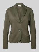 Blazer in effen design met paspelzakken