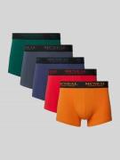 Boxershort met label in band in een set van 5 stuks