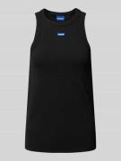 Tanktop met labeldetail