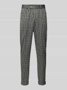 Broek met pied-de-poule-motief, model 'Cliff'