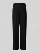 Wide leg stoffen broek met persplooien, model 'LIKKA'