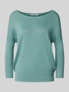 Gebreide pullover met boothals