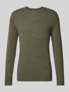 Gebreide pullover met ribboorden