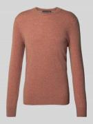 Gebreide pullover met ribboorden