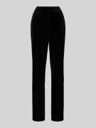 Straight leg stoffen broek met elastische band, model 'Flanna'