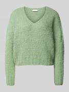 Gebreide pullover met V-hals