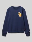 Sweatshirt met labelstitching