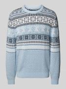 Gebreide pullover met ronde hals