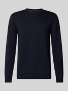 Gebreide pullover met wol en ronde hals