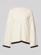 Oversized gebreide pullover met kimonomouwen