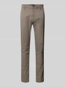 Slim fit broek met steek- en achterzakken, model 'NATAN'