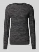 Gebreide pullover met labeldetail