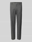 Slim fit pantalon met persplooien, model 'Genius'