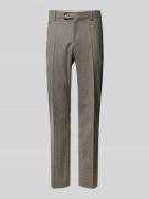 Straight leg pantalon met persplooien, model 'Genius'