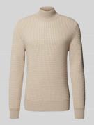 Gebreide pullover met ribboorden