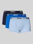 Boxershort met elastische band met logo in een set van 3 stuks