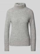 Gebreide pullover van alpacamix met opstaande kraag, model 'Falodan'