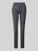 Slim fit jeans met ritssluitingen, model 'Florida-Z'