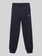 Regular fit sweatpants met logobadge