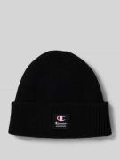 Beanie met labelpatch