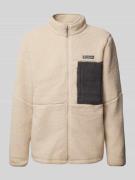 Sherpa jacket met labelpatch