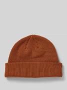 Beanie met labelbadge, model 'PORTSIDE FISHERMAN'