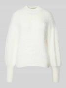 Gebreide pullover met extra brede schouders, model 'KEYLA'