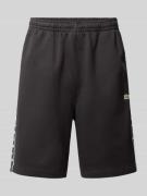 Regular fit sweatshorts met katoen