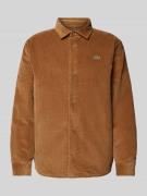 Regular fit corduroy overhemd met logopatch, model 'CORDUROY'