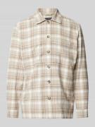 Regular fit overshirt van puur katoenen flanel