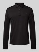 Regular fit poloshirt met labelstitching